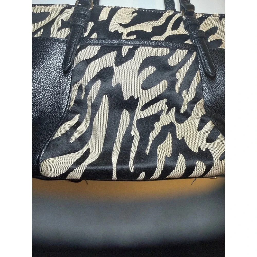Dana Buchman Women's Zebra Print Handbag Purse